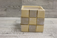 Load image into Gallery viewer, Christmas Tree Ceramic Square Holiday Cube for Candles or Crafts - New