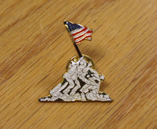 Load image into Gallery viewer, USMC Flag Raising at Iwo Jima Lapel Pin - Used