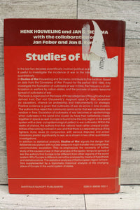 Studies of War by Henk Houweling & Jan Siccama - Hardback - Used