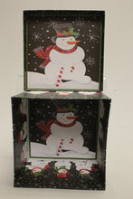 Load image into Gallery viewer, Lindy Bowman Snowman Christmas Gift Box - 7-1/4" x 5-1/2" - New