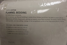 Load image into Gallery viewer, Eddie Bauer 5.4 oz Solid Flannel Comforter Cover - Pearl - Twin - Used