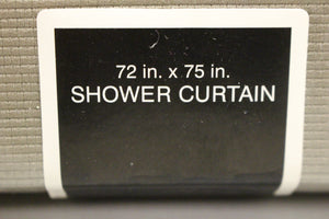 Nicole Miller Signature Shower Curtain - Honeymoon Suite Platinum - 72x75 - New