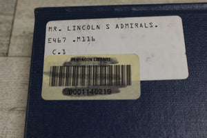 Mr. Lincoln's Admirals by MacCartney - Used