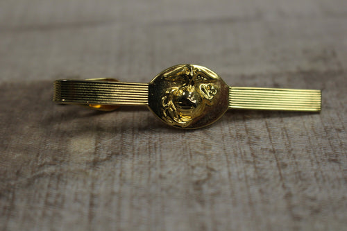 US Marine Corp Tie Clasp Bar - Color: Gold - Used