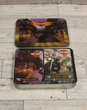 Load image into Gallery viewer, Harley-Davidson 2002 Collectible Tin with 2 Decks of Playing Cards - New