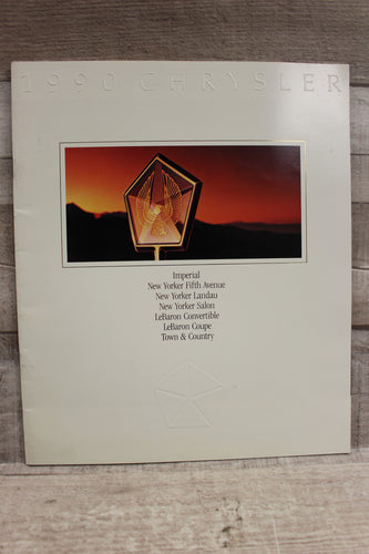 Vintage 1990 Chrysler Vehicle Lineup Brochure Catalog -Used