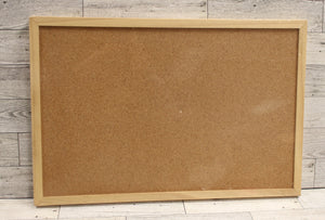 12" x 18" Cork Board with Wood Frame - New