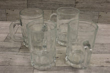 Load image into Gallery viewer, Vintage Jaycee&#39;s Jelly Jar Child Size Mini Root Beer Steins - Set of 4 - Used
