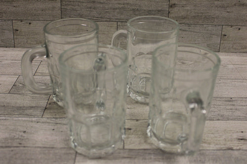 Vintage Jaycee's Jelly Jar Child Size Mini Root Beer Steins - Set of 4 - Used