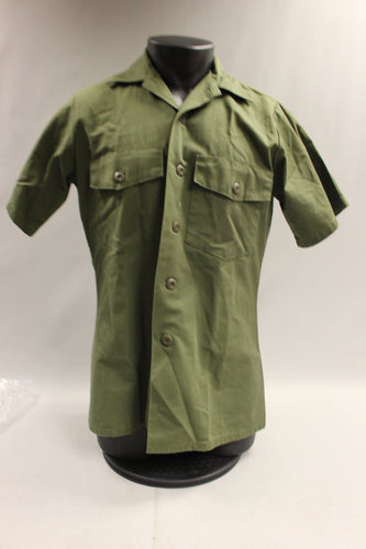 Vintage US OD Green Uniform Shirt - 8405-00-615-0026 - Size: 15-1/2 - Used