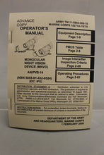 Load image into Gallery viewer, Monocular Night Vision Device Parts Kit - AN/PVS 14 - Manual Plus Extras - New