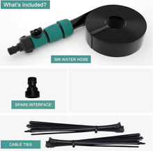 Load image into Gallery viewer, Trampoline Water Sprinkler for Kids Outdoor Backyard - 39FT -Black -New