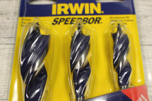 Load image into Gallery viewer, Irwin Set of 3 Speedbor Max Speed Tri-Flute Drill Bits - New
