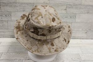US Military Issued Desert Marpat Camo Boonie Sun Hat - Size: Medium - New