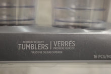 Load image into Gallery viewer, Elegant Clear with Silver Trim Premium Plastic 16oz. Tumblers - New