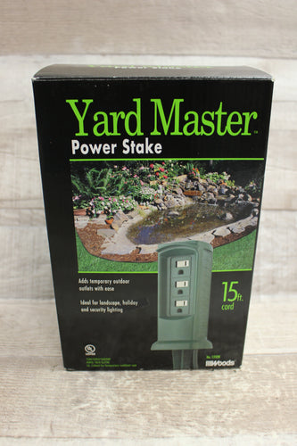 Yard Master Power Stake With 15 Foot Cord -New