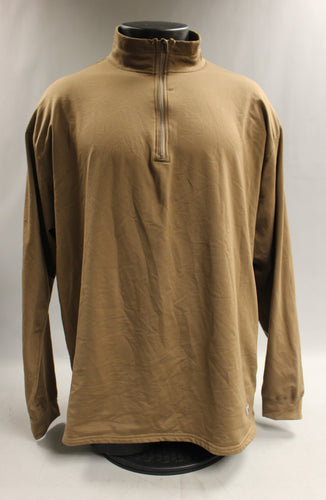 XGO Technical Apparel Quarter-Zip Long Sleeve Shirt - Coyote - Size: 2XL - Used
