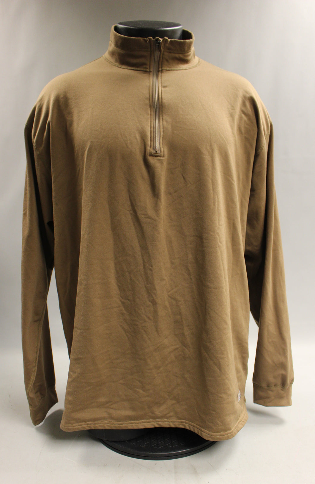 XGO Technical Apparel Quarter-Zip Long Sleeve Shirt - Coyote - Size: 2XL - Used