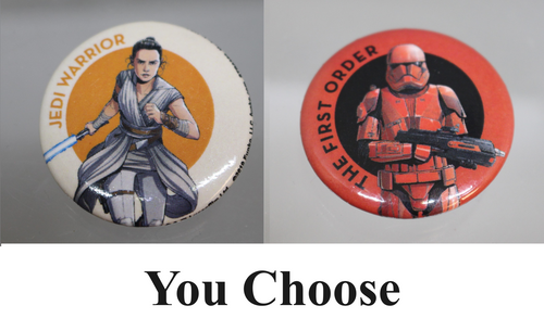 2019 Disney Funko Star Wars Button - Jedi Warrior The First Order - You Choose