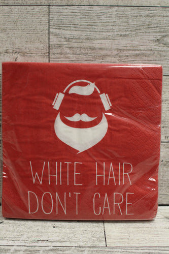 SPR!TZ White Hair Don't Care Santa Napkins - 20 Count - New