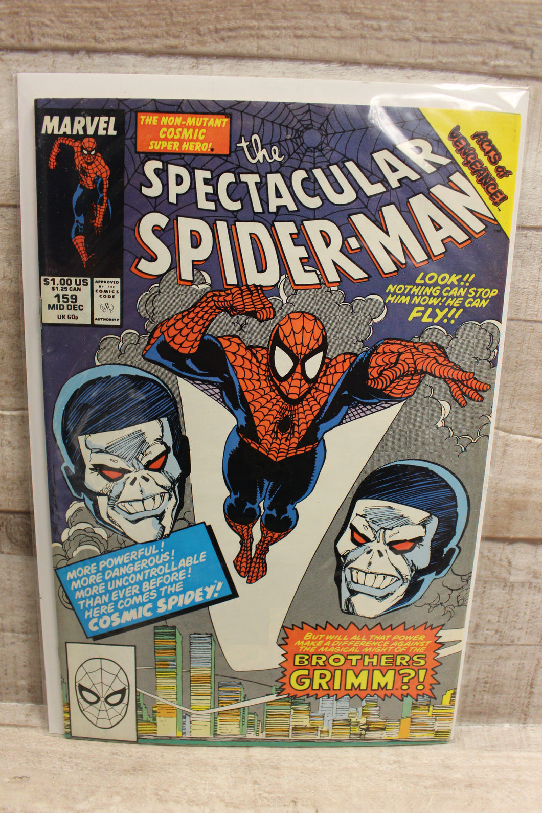 Marvel Comics The Spectacular Spider-Man #159 December 1989 Comic Book -Used