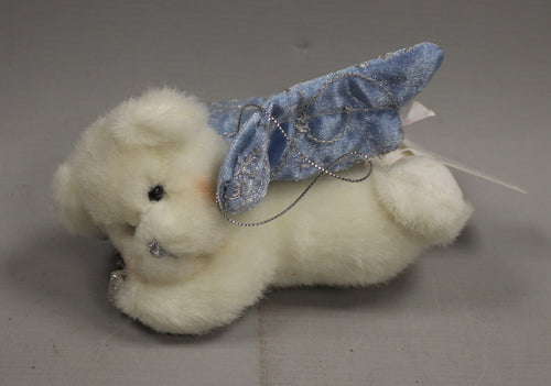 Russ Bear Angel Christmas Ornament- Plush - 5