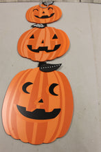 Load image into Gallery viewer, Halloween Tri-Pumpkin Decor/Wall Hanging -New