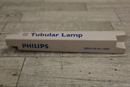Philips 20T6-1/2/CL 120V Tubular Lamp Bulb - Clear - Threaded Base - New