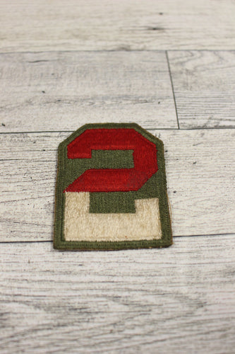 US Army WWII 2nd Army Division Shoulder Patch - Used