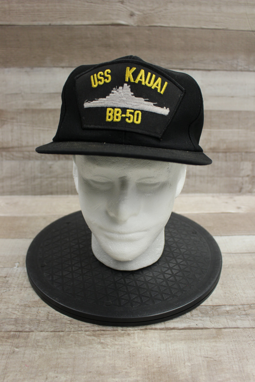 USS Kauai BB-50 Adjustable Snapback Cap Hat -Used
