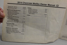 Load image into Gallery viewer, 2014 Chevrolet Malibu Owner Manual - 11" x 9" - Used