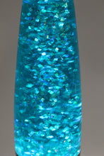 Load image into Gallery viewer, Vintage Glass Art Motion Glitter Lava Lamp - Blue - Used