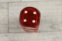Load image into Gallery viewer, Vintage 3 Stacked Dice Clear Red Cigarette Lighter - Used