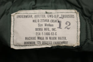 USAF Air Force CWU-9/P Quilted Flyer's Trouser Liner - Medium - Used