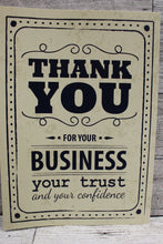 Load image into Gallery viewer, NISA Business Thank You Cards - Set of 46 - 7" x 5" - New