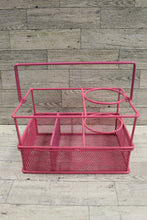 Load image into Gallery viewer, Pink Metal Mesh Organizer - Used