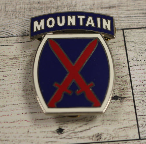 10th Mountain Division CSIB Pin - Used