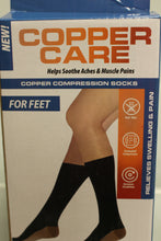 Load image into Gallery viewer, Copper Care Adult Compression Socks - One Size - New