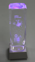 Load image into Gallery viewer, Merry Christmas Santa 3D Crystal Glass Paperweight with Multi-Color Light - New