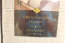 Load image into Gallery viewer, Loft Collection 3 Piece Quilt Set - Charlot - Full/Queen - New