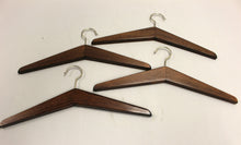 Load image into Gallery viewer, Lot of 4 Vintage Dark Wood Hangers - Used