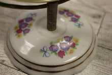Load image into Gallery viewer, Vintage Porcelain Base Double Sided Magnifying Make Up Mirror - Used