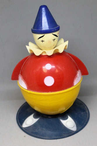 Vintage Tak-A-Part Toy Clown Feeding Set - Used