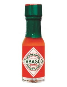 TABASCO Original Red Hot Sauce Mini Miniature Bottle - 1/8 Ounce - New