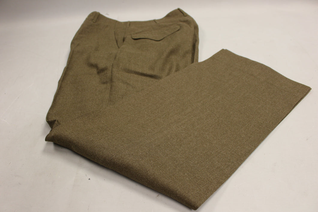 Marine Corp Men's Serge Green Wool Trousers - 32R - Used