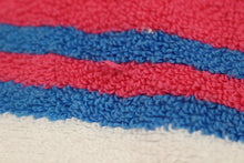 Load image into Gallery viewer, Vintage Coastal Images Striped Cotton Beach Towel - Used