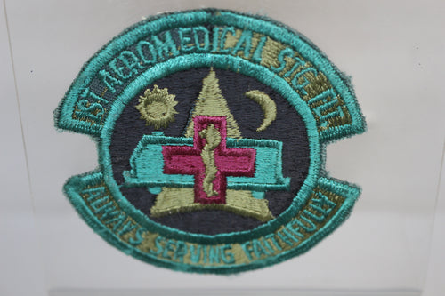 US Military 1st Aeromedical STG FLT Embroidered Patch - Used
