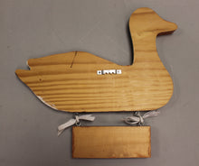 Load image into Gallery viewer, Vintage 1984 Hand-Painted Wooden Canada Goose Welcome Sign - Used