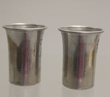 Load image into Gallery viewer, Set of 2 Vintage Aluminum Shot Glasses - Used