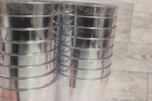 Load image into Gallery viewer, Elegant Clear with Silver Trim Premium Plastic 16oz. Tumblers - New